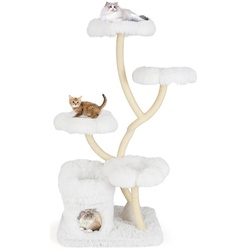 Ansamblu de joaca pentru pisici Costway PV10226BE (White)