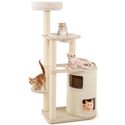 Ansamblu de joaca pentru pisici Costway PV10301NA (Natural/White) Thumb