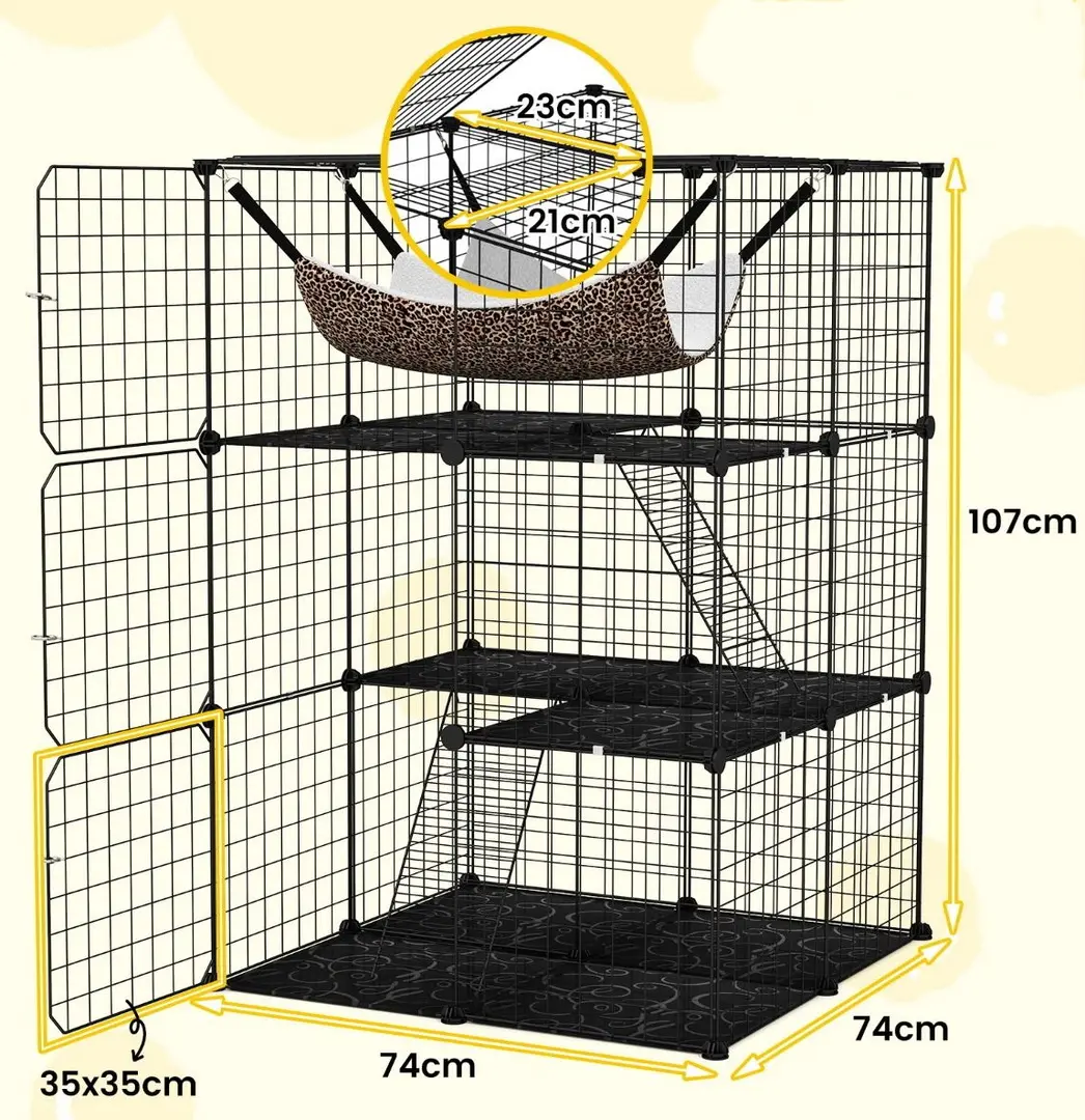 Cusca pentru animale Costway PV10318BK (Black)
