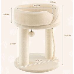 Pat cu zgarietor Costway PV10025BE (Beige) Thumb