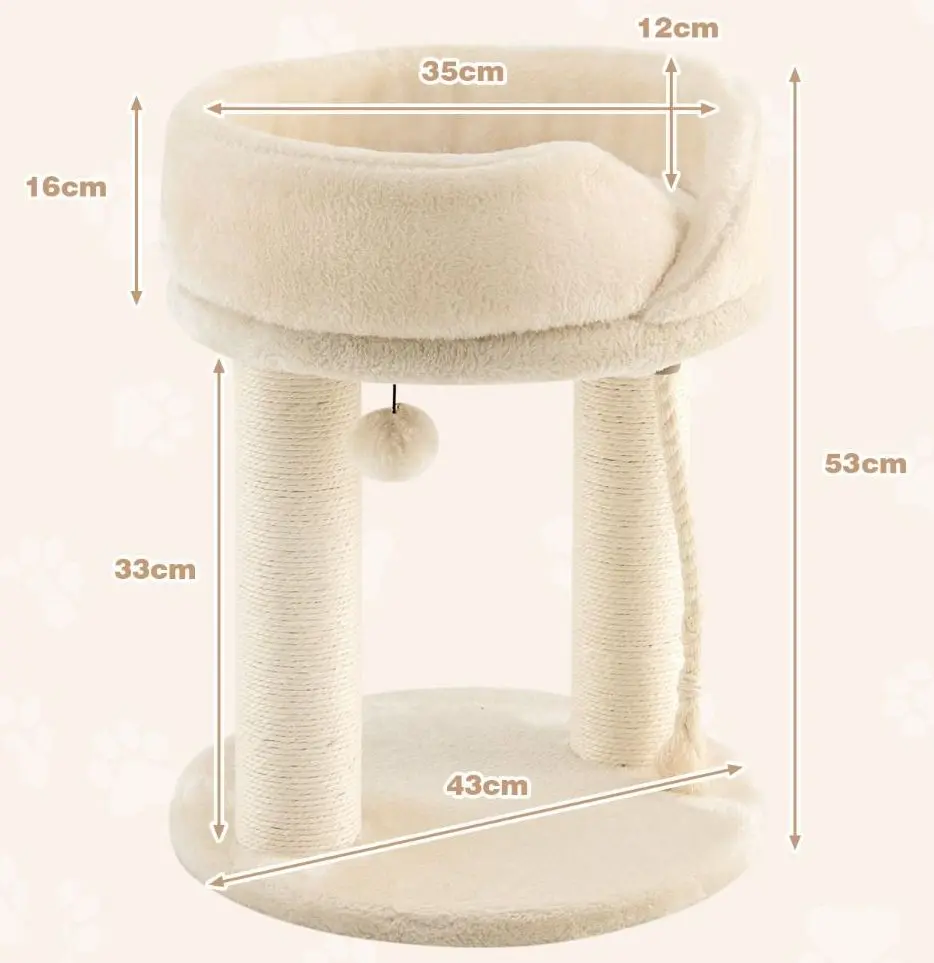 Pat cu zgarietor Costway PV10025BE (Beige)