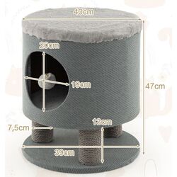 Pat cu zgarietor Costway PV10098GR (Grey) Thumb