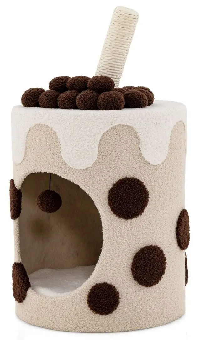 Pat cu zgarietor Costway PV10127CF (Brown)