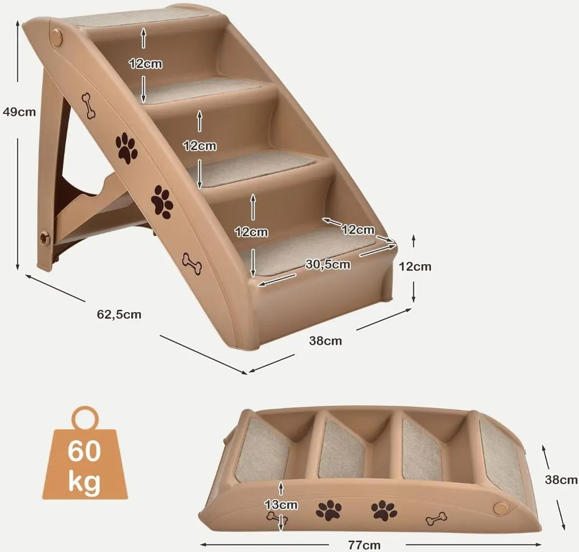 Scara pentru caini Costway PW10029CF (Brown)