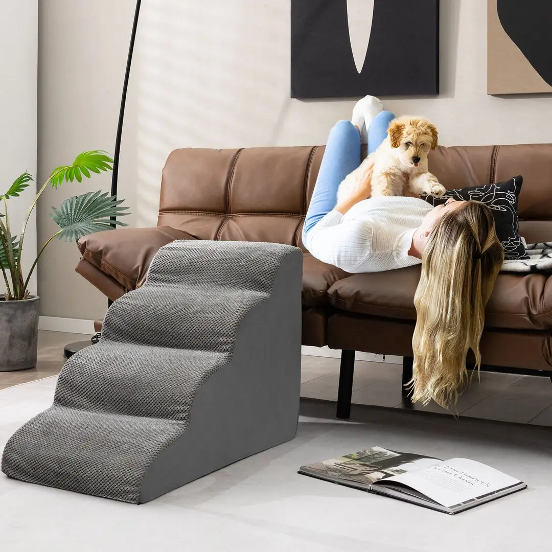 Scara pentru caini Costway PW10063GR (Grey) - 4