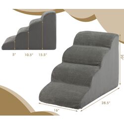 Scara pentru caini Costway PW10063GR (Grey) Thumb