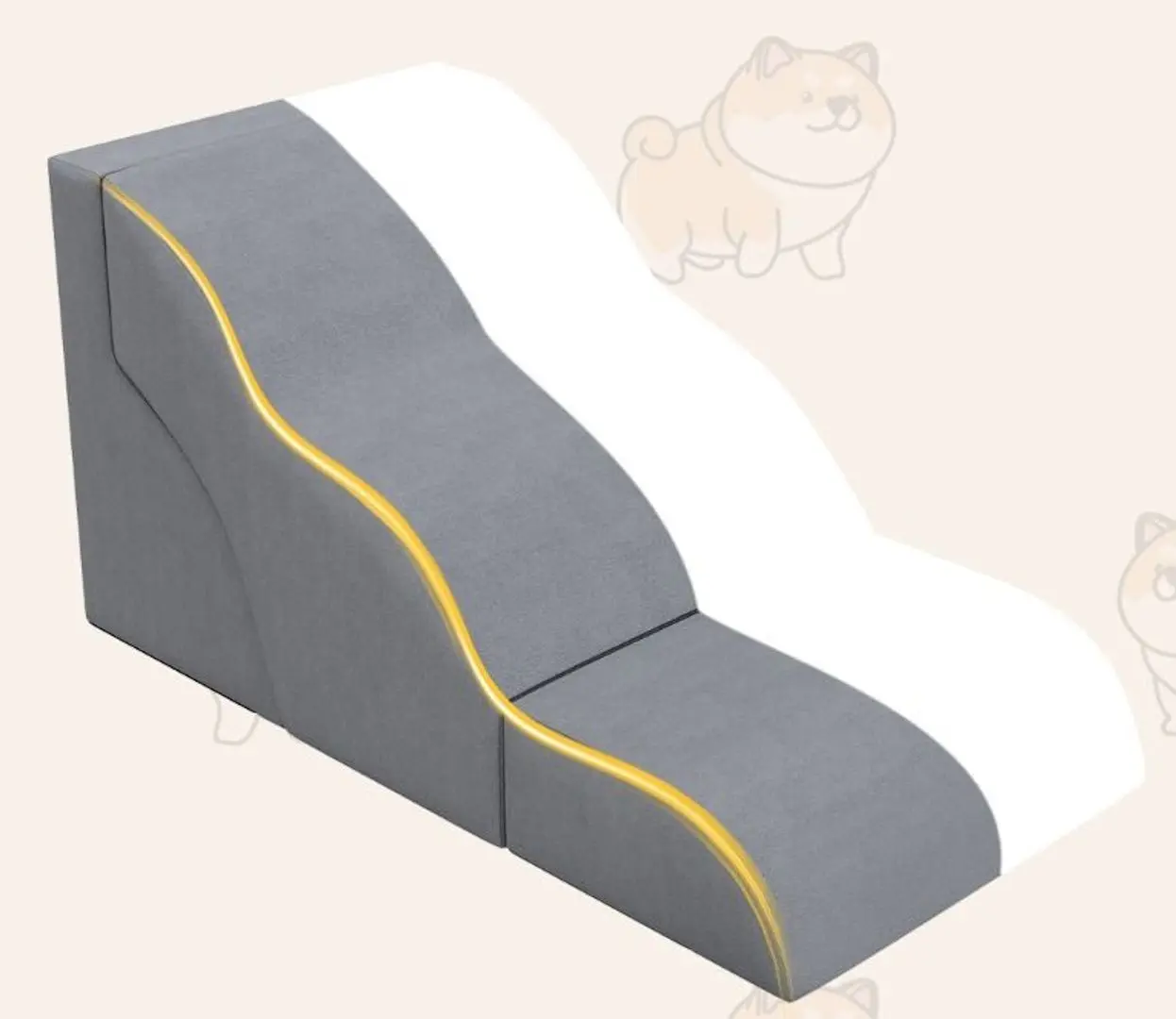 Лестница для собак Costway PW10070GR (Grey)