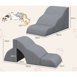 Лестница для собак Costway PW10070GR (Grey) Thumb