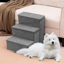 Лестница для собак Costway PW10102GR (Grey) Thumb