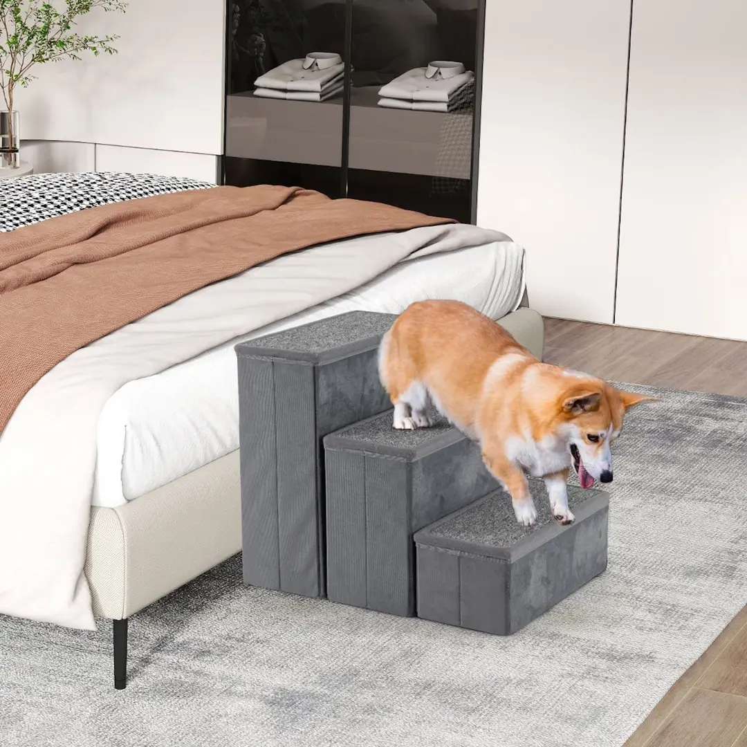 Лестница для собак Costway PW10102GR (Grey)