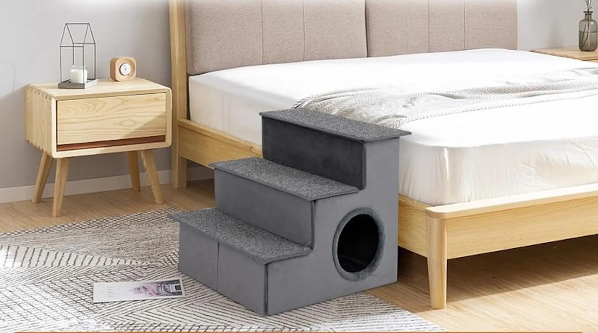 Scara pentru caini Costway PW10104GR (Grey)