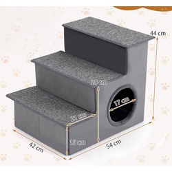 Scara pentru caini Costway PW10104GR (Grey) Thumb