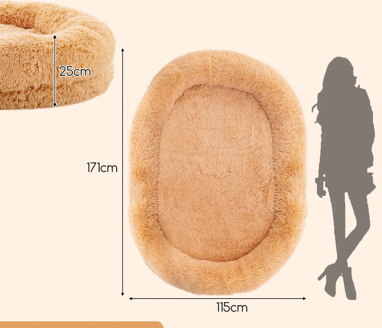 Culcus pentru animale Costway PU10036BN (Brown)