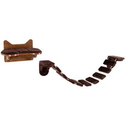 Лежанка с мостиком для кошек Costway PS7430BN (Brown)