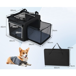 Переноска для животных Costway PW10108DK (Black) Thumb
