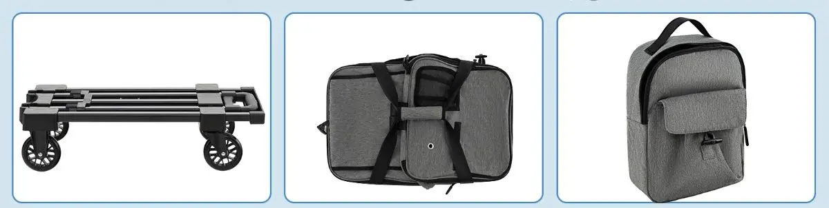 Purtator pentru animale pe roti Costway PV10093GR (Grey) - 4