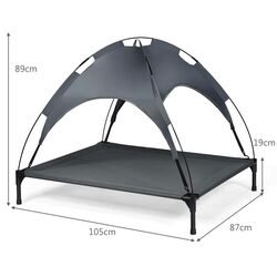 Sezlong-pat pentru caini Costway PS7353-XL (Grey) Thumb