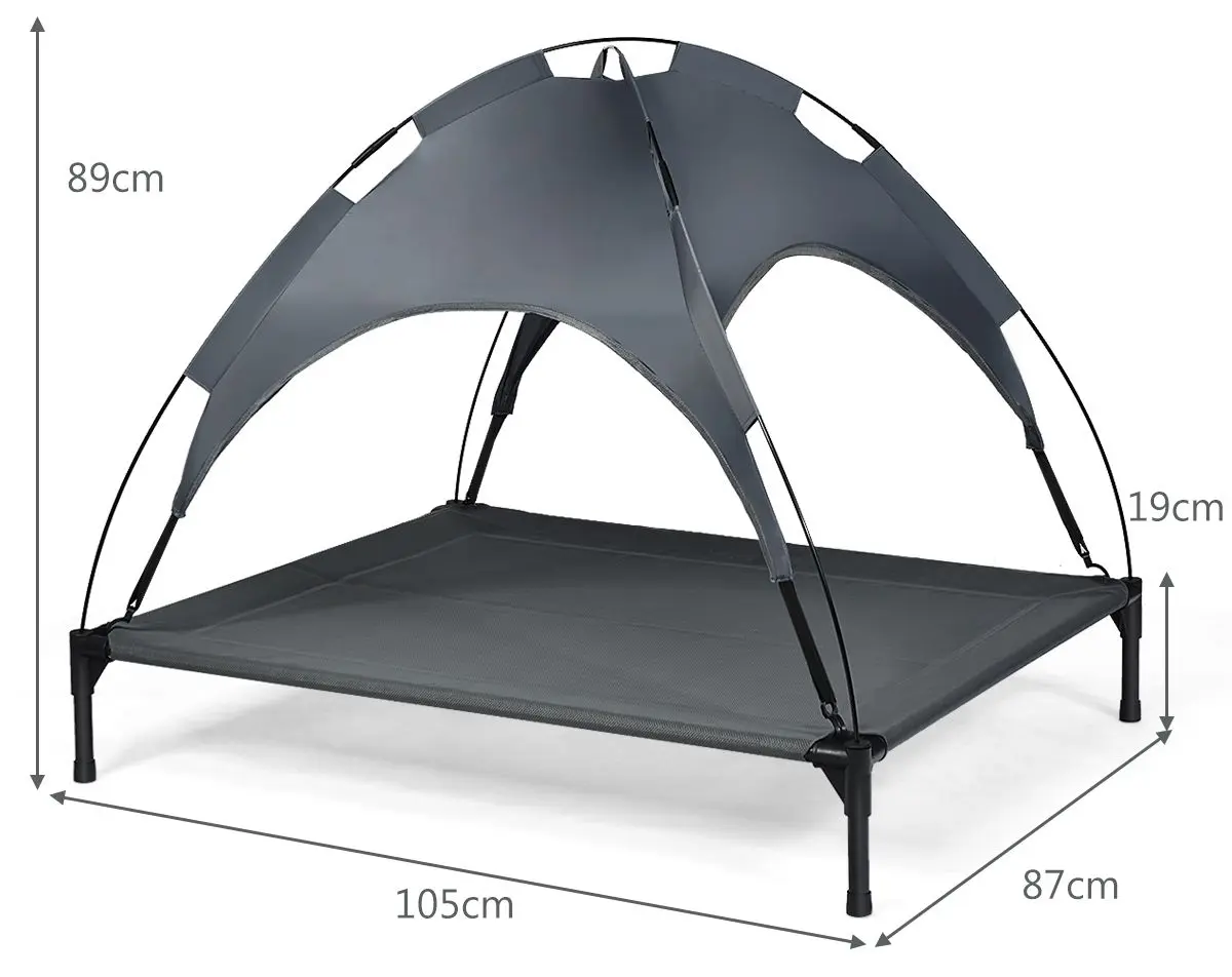 Sezlong-pat pentru caini Costway PS7353-XL (Grey)