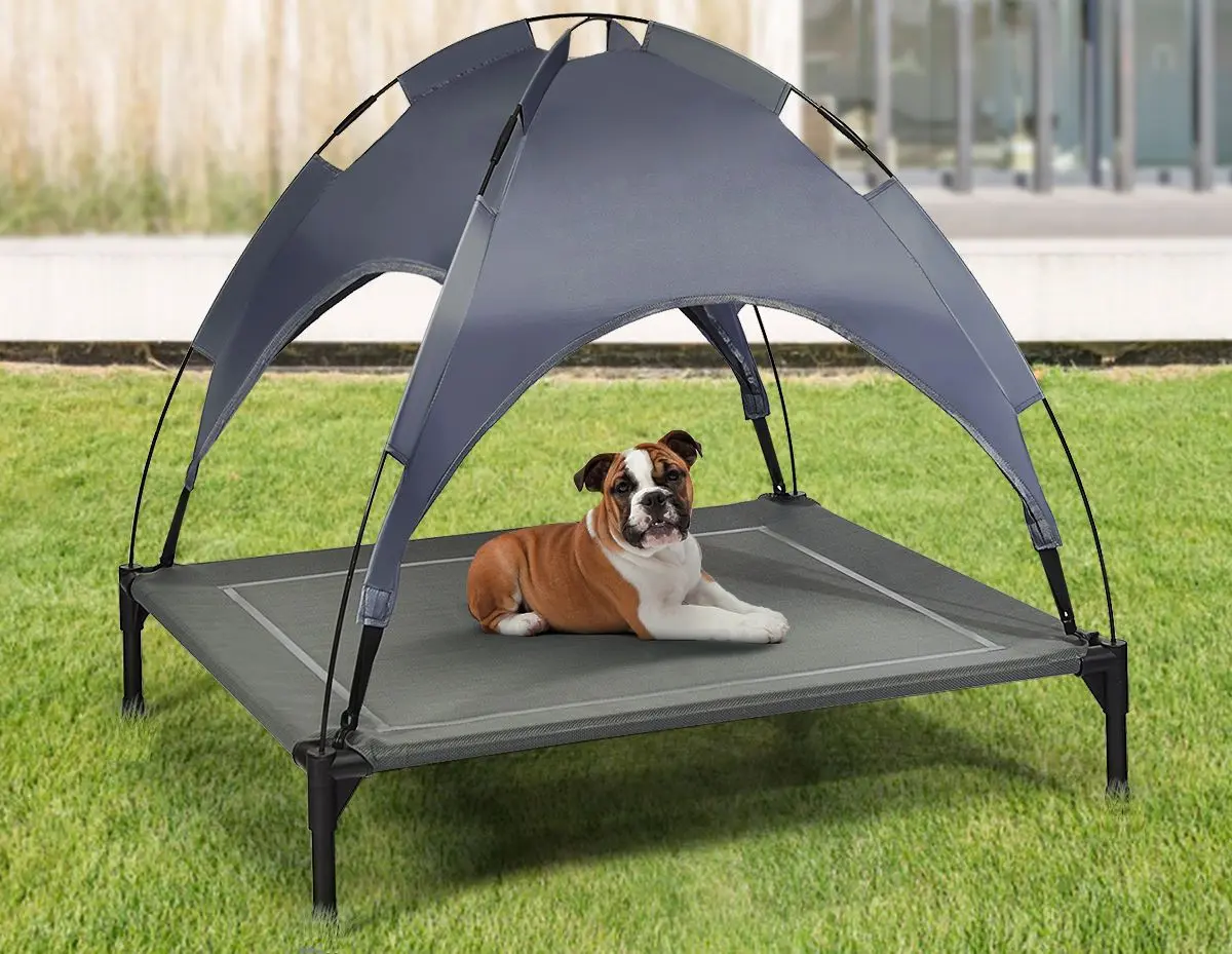 Sezlong-pat pentru caini Costway PS7353-XL (Grey)