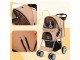 Carucior pliabil pentru transportarea animalelor Costway PW10039BE (Beige)