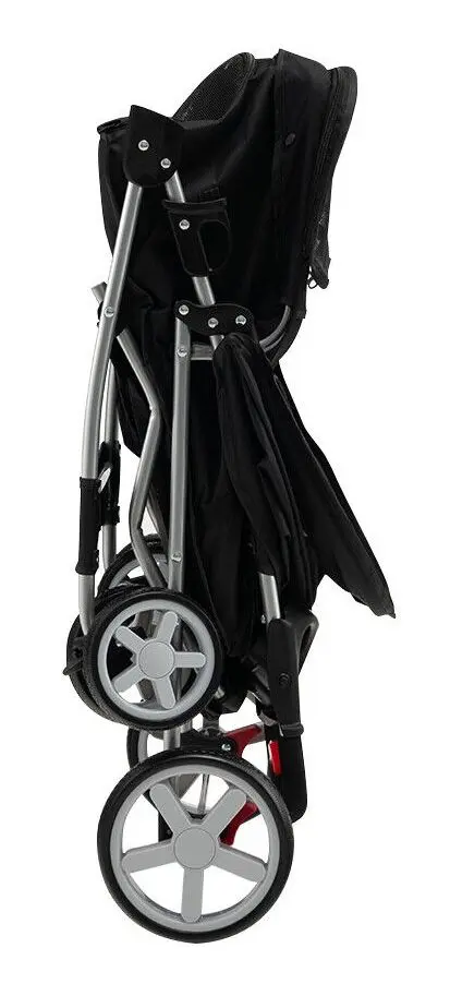Складная коляска для переноски животных Costway PW10039DK (Black)
