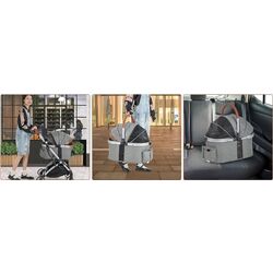 Carucior pliabil pentru transportarea animalelor Costway PW10048GR (Grey) Thumb