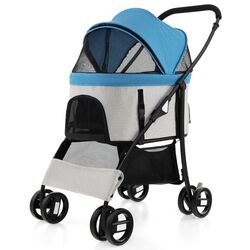 Складная коляска для переноски животных Costway PW10073BL (Blue)
