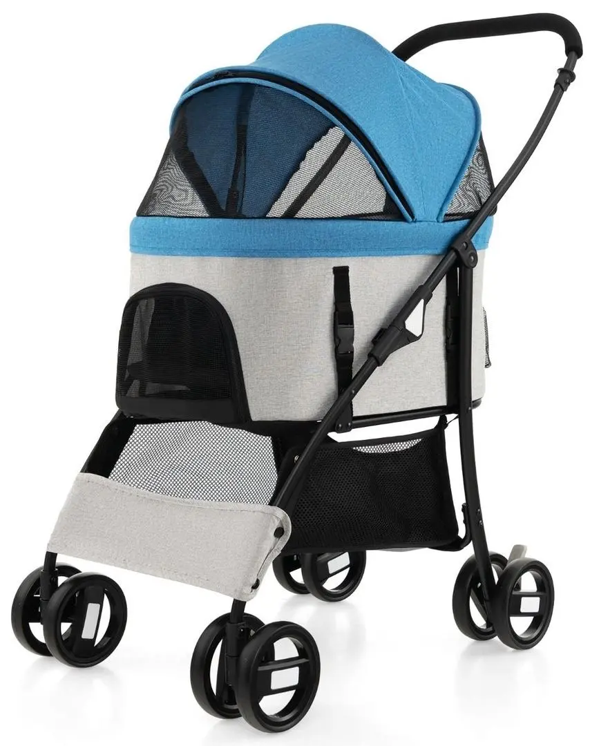 Складная коляска для переноски животных Costway PW10073BL (Blue)