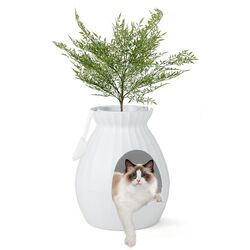 Туалет с удалением запахов для кошек Costway PV10140DE-WH (White) Thumb