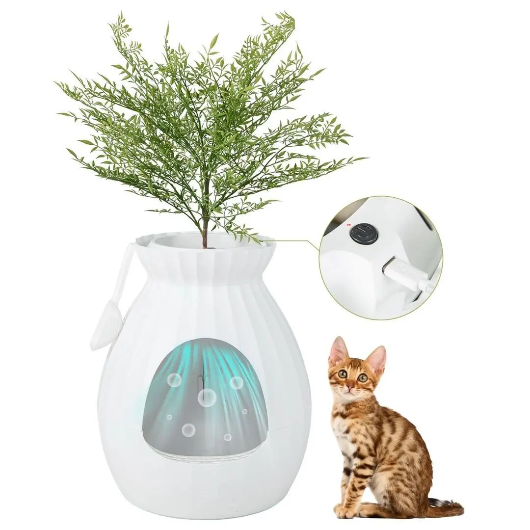Туалет с удалением запахов для кошек Costway PV10140DE-WH (White) - 3