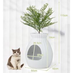 Туалет с удалением запахов для кошек Costway PV10140DE-WH (White) Thumb
