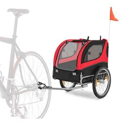 Remorca de bicicleta pentru animale Costway PW10028RE (Red) Thumb
