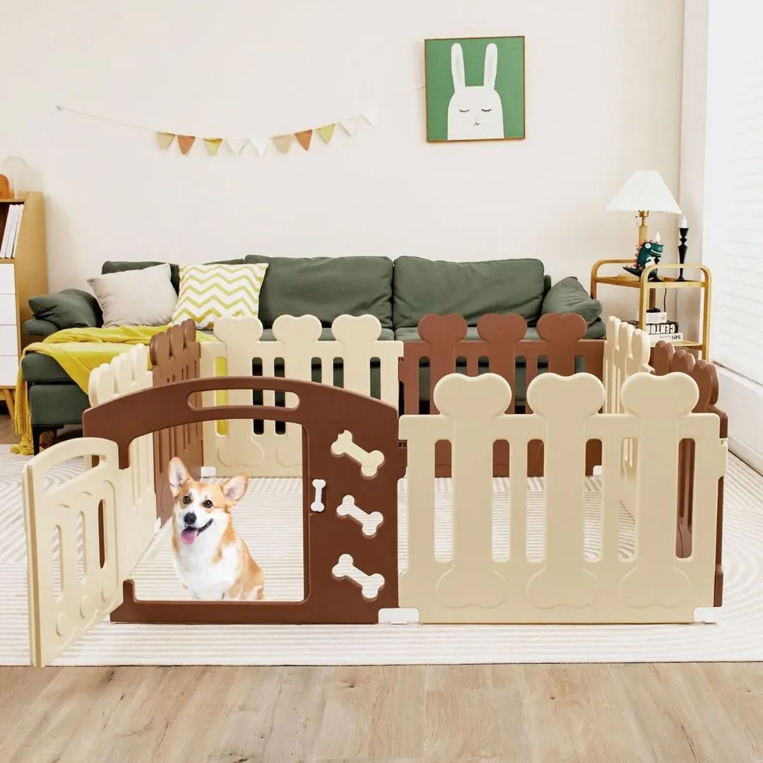 Защитный барьер для собак Costway PW10056CF (Brown)