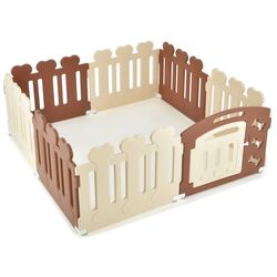 Защитный барьер для собак Costway PW10056CF (Brown) Thumb