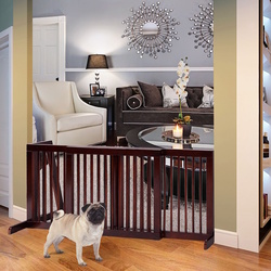 Bariera de protectie pentru animale Costway PW10041CF (Brown) Thumb