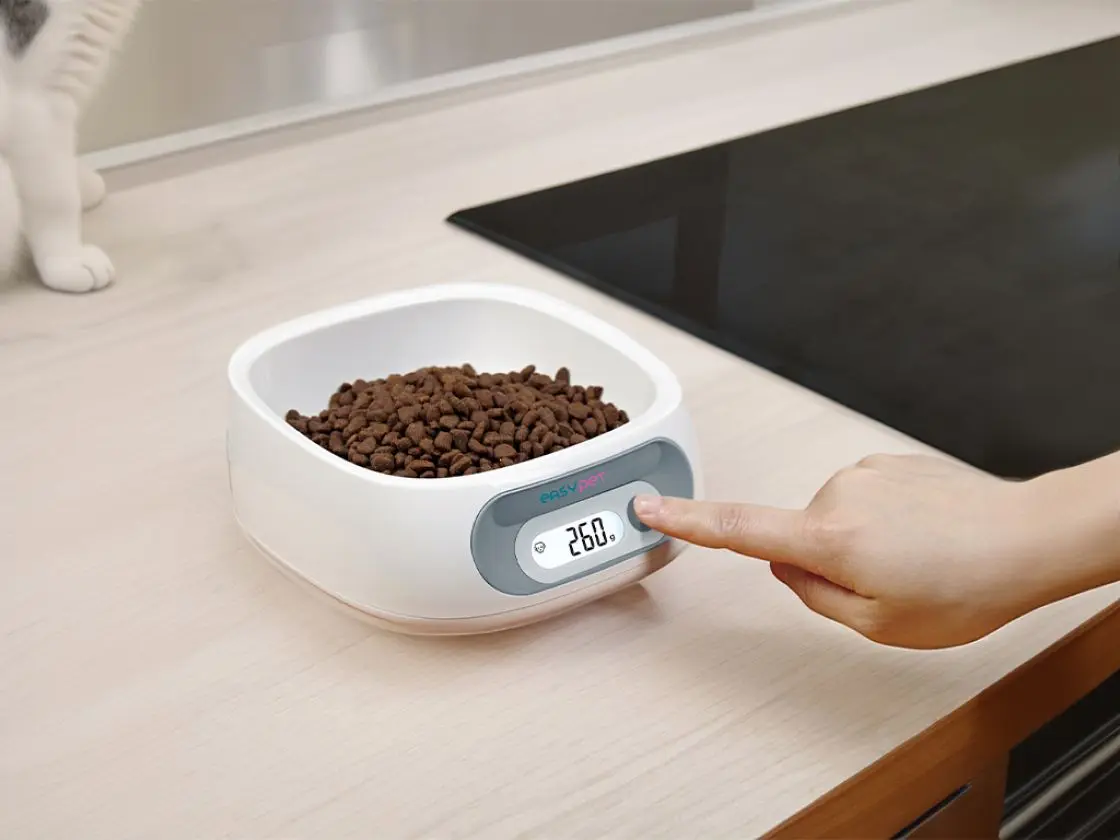 Bol cu cantar incorporat Easy Pet IMPCBA110 (White)