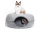 Лежак для животных ECarla Donut KOT02SZ (Light Grey)