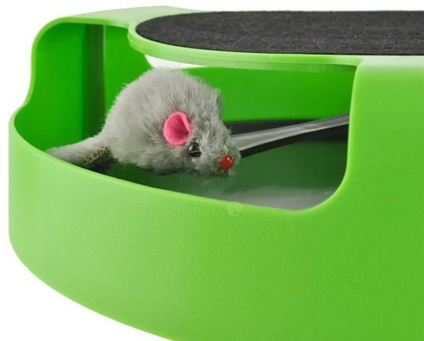 Jucarie pentru pisici Iso Trade 5404 (Black/Green)