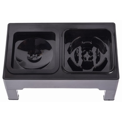 Bol dublu pentru animale Jumi CD-321144 (Black) Thumb