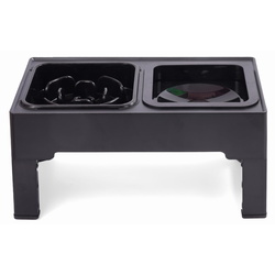 Bol dublu pentru animale Jumi CD-321144 (Black)