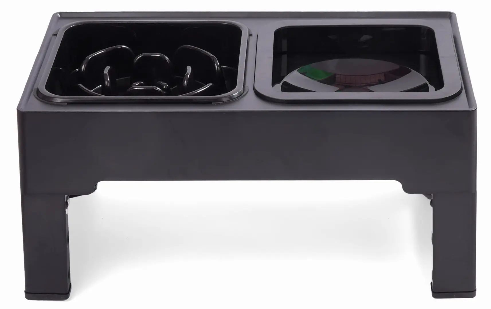 Bol dublu pentru animale Jumi CD-321144 (Black)