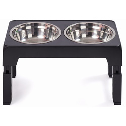 Bol dublu pentru animale Jumi CD-321151 (Grey)