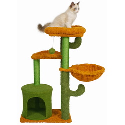 Ansamblu de joaca pentru pisici Jumi CD-264946 (Green/Orange) Thumb