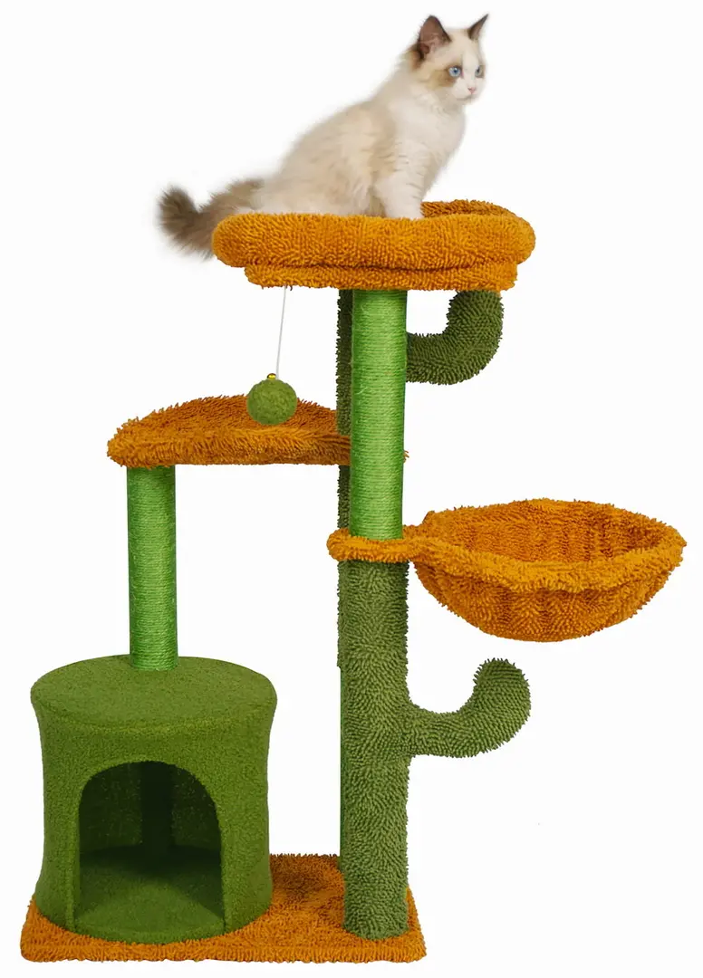 Ansamblu de joaca pentru pisici Jumi CD-264946 (Green/Orange) - 2