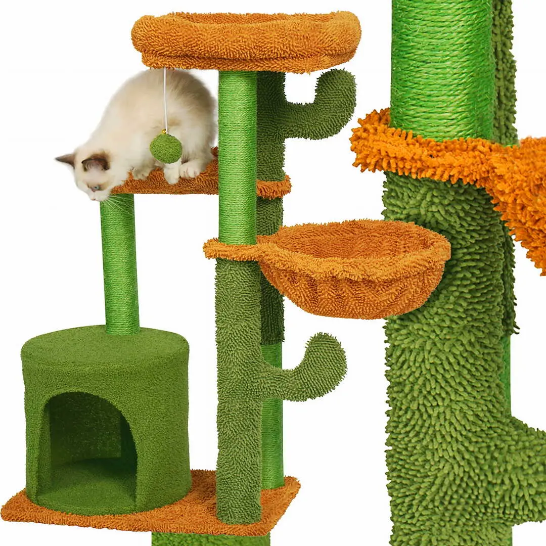 Ansamblu de joaca pentru pisici Jumi CD-264946 (Green/Orange) - 3