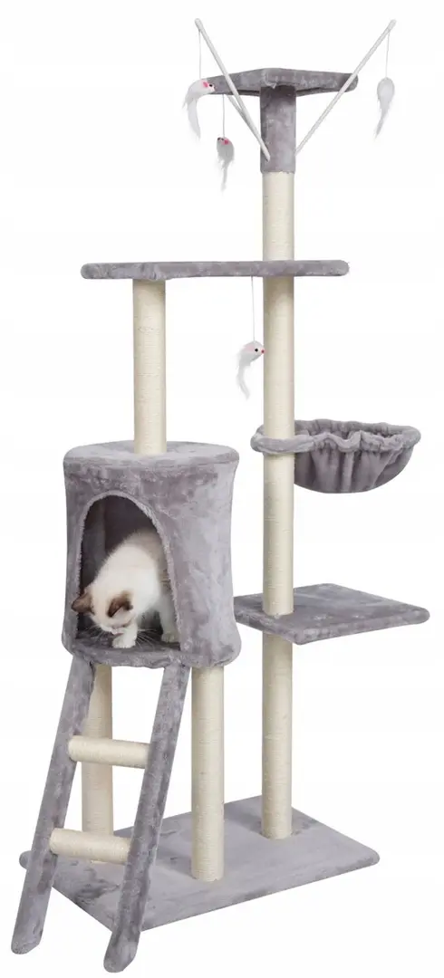 Ansamblu de joaca pentru pisici Jumi CD-264960 (Grey/White) - 2