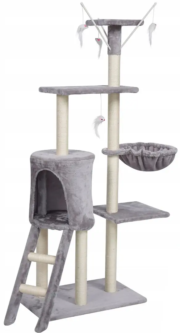 Ansamblu de joaca pentru pisici Jumi CD-264960 (Grey/White)