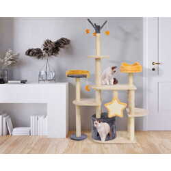 Ansamblu de joaca pentru pisici Jumi CD-320437 (Beige) Thumb