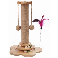 Ansamblu de joaca pentru pisici Jumi CD-324718 (Natural)