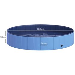 Piscina pentru caini PawHut D01-015BU (Blue) Thumb
